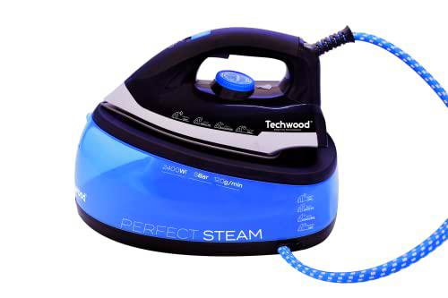 Techwood - Generador de vapor (5 bares), color negro y azul