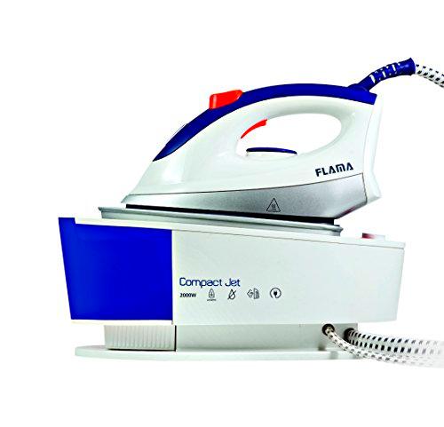 Flama 548FL 0.75L Suela de cerámica Color blanco estación plancha al vapor