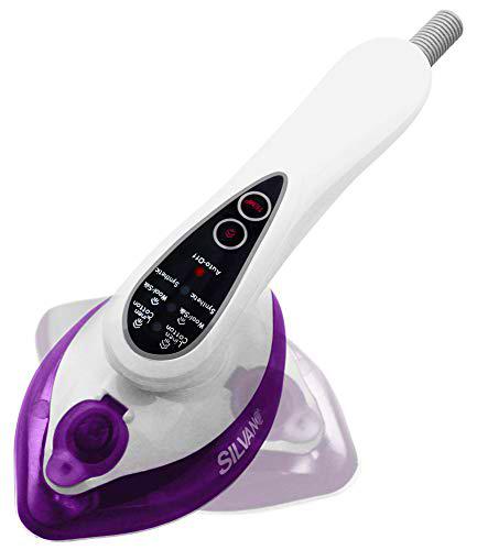 SILVANO Plancha de Vapor | Uso en Vertical | Cabezal Giratorio | Pantalla Digital (Morado)